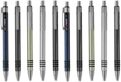 LOT OF 10 CELLO POWER BALLPOINT PENS + FREE 10 ADDITIONAL REFILLS NEW