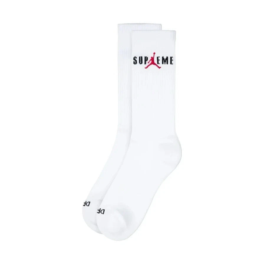 Chaussettes Supreme Jordan Crew blanches
