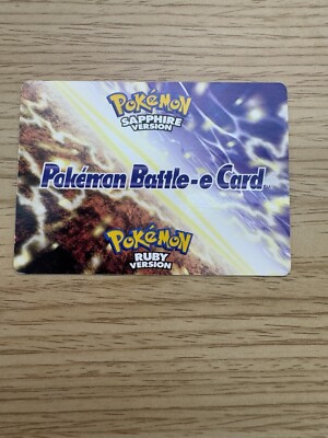 Pokemon Lady Astrid e-Reader battle-e card Ruby Sapphire Mawile Minun 129-B002