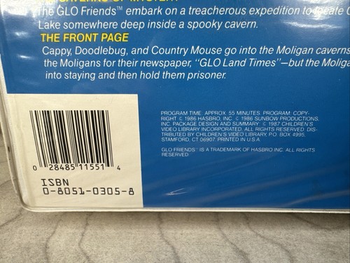 GLO Friends VHS Caverns Of Mystery 1986 Cartoon Video Tape Hasbro Glo Worm RARE! - Picture 6 of 16