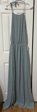 Show Me Your MuMu Women's Heather Halter Dress Dusty Mint Crisp Size XL NWT