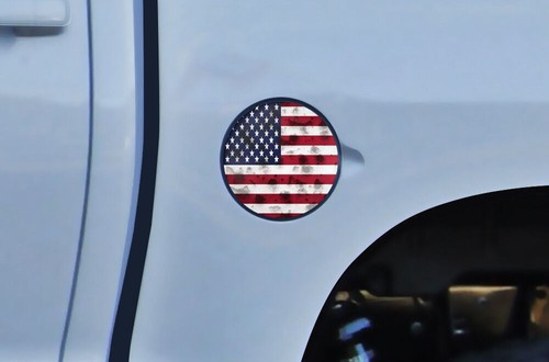 Gas Cap Decal Fuel Door Graphic Sticker For Toyota Tundra 2014-2020 USA FLAG - Picture 2 of 2