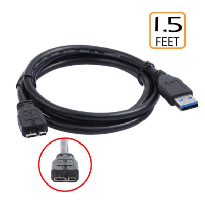 1.5ft USB 3.0 Charger +Data SYNC Cord Cable For Toshiba External Hard Drive Disk