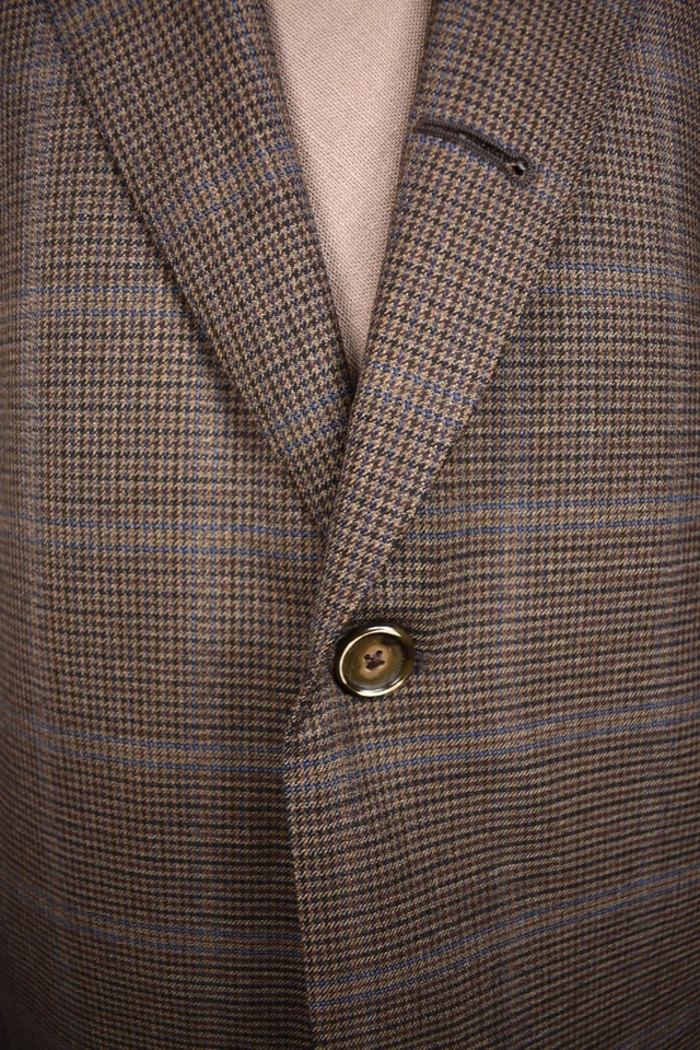 Samuelsohn Ing Loro Piana & Co Super 130's Brown 3/2 Roll Sport Coat Size: 43L - Image 2 of 4