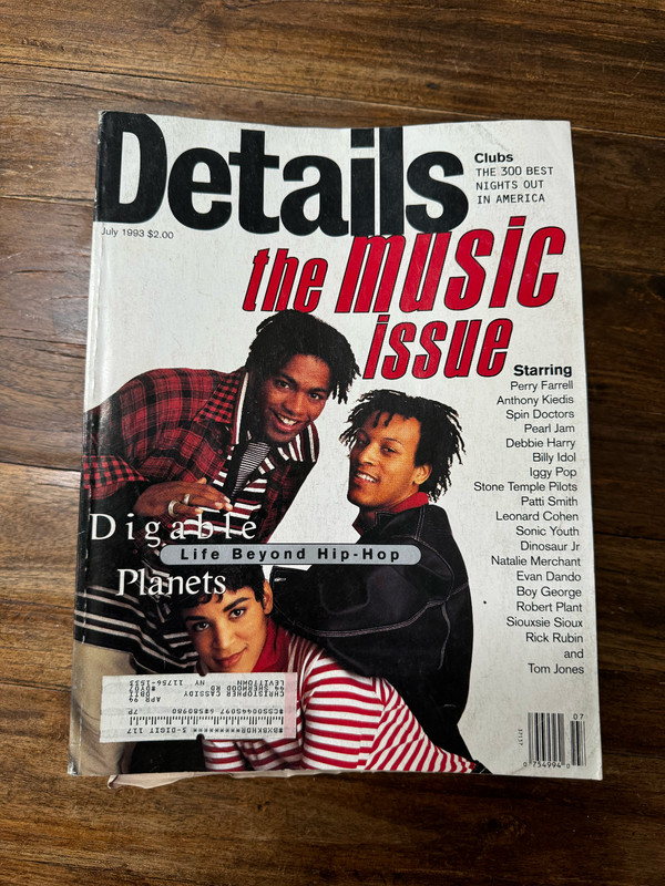 DETAILS For Men Magazine July 1993 The Music Issue-Digable Planets, etc