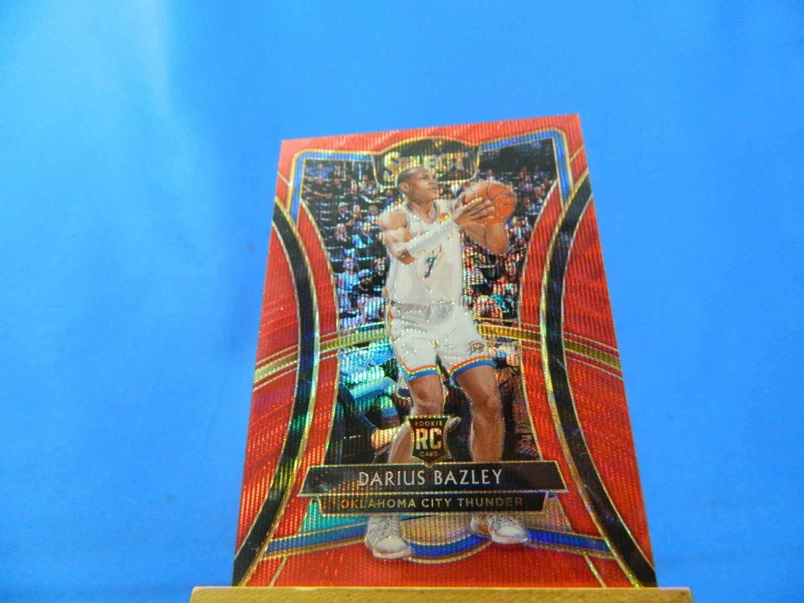 Darius Bazley Select 2019-20 RC Rokie Premier Level Red Ruby Wave Prizm #116