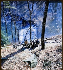 Stereo realist slide people 1965 Ledges Ohio scenery