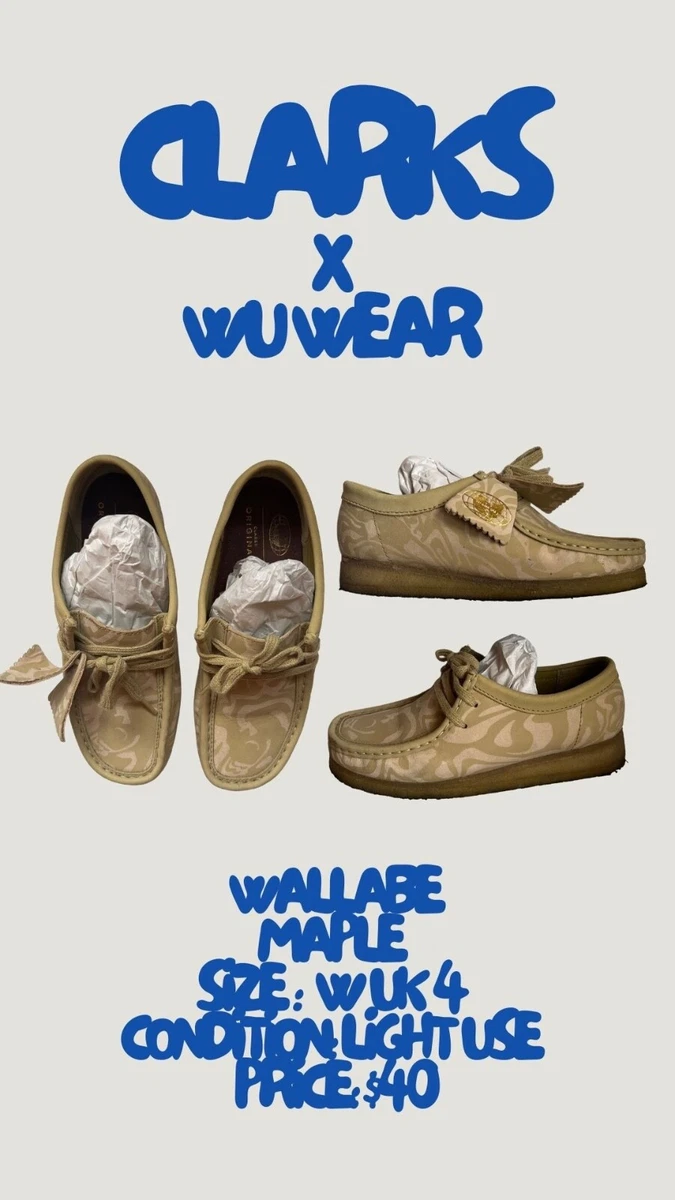 clark wallabees womens 6.5 wu wear