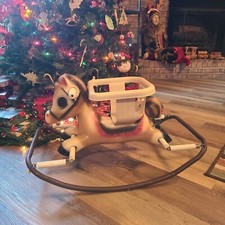 Vintage Rare Small 50s - 70s Horse Spring Rocking Blow Mold 28  L 17  W 16  Horse