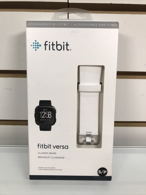fitbit versa white band