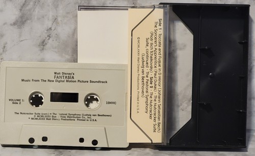 Walt Disney s Fantasia 1982 Banda Sonora 2 Juego de Cassette Usado Nuevo Digital - Imagen 4 de 5