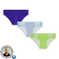 No Boundaries 3-Pair Womens Cheeky Underwear Panties Cotton Blend 3XL