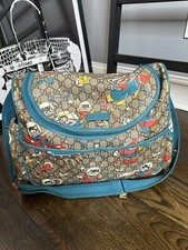 Authentic Gucci Limited Edition Space Cat GG Diaper Bag With Changing Pad