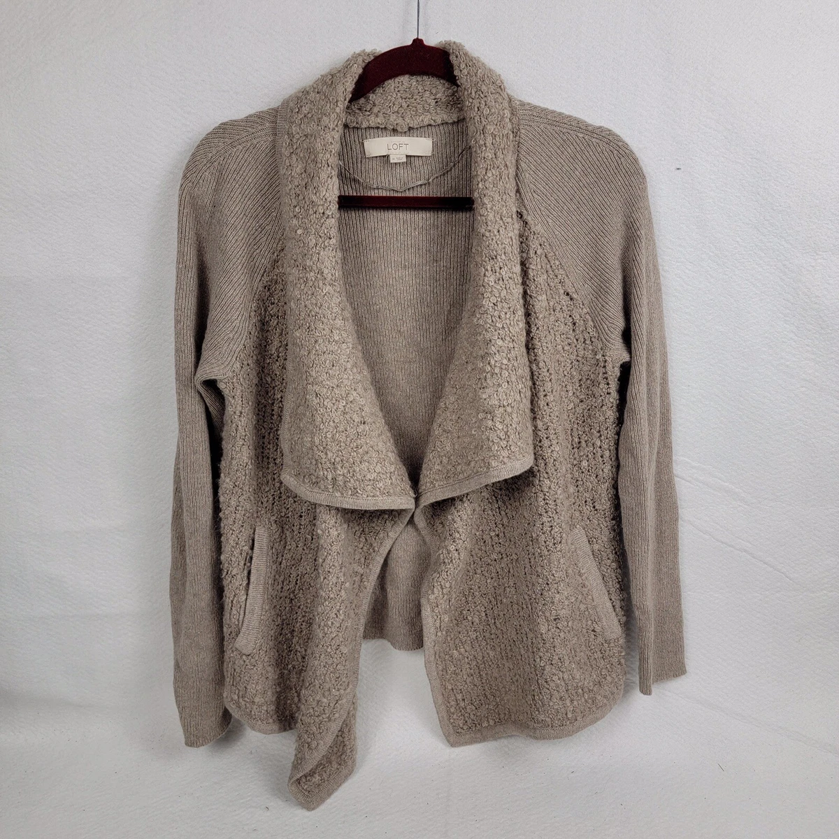 Cotton waterfall cardigan sale