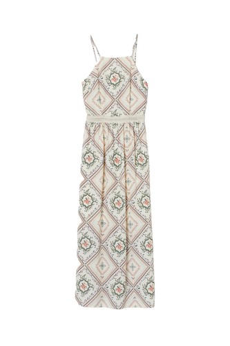 h&m ramie maxi dress Ladies - Black Drawstring-Detail Ramie Dress - Size: L