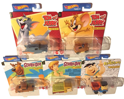 Hot Wheels~ 2021~ WARNER BROS. CHARACTER CARS~Full Set Of 5~1:64~Brand New~ NM