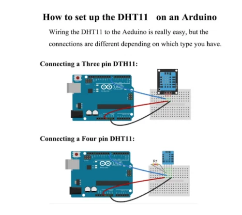 DHT11 Temperature and Relative Humidity Sensor Module for arduino with cable - Image 4 of 4