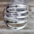 VINTAGE MEXICO STERLING SILVER 925 RING SZ 8 SOUTHWEST RETRO EAGLE MARK PRETTY