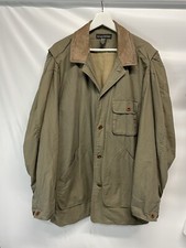 Banana Republic Rare Vintage Olive Green Button-Down Collared Coat Mens SZ M