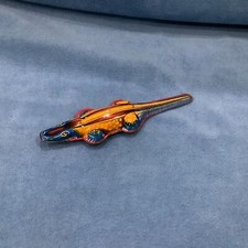 Collectible tin toy, crocodile.