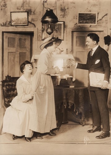MARJORIE WOOD & JOHN A. BUTLER in "Ja oder Nein" - Original Vintage Foto - 1917