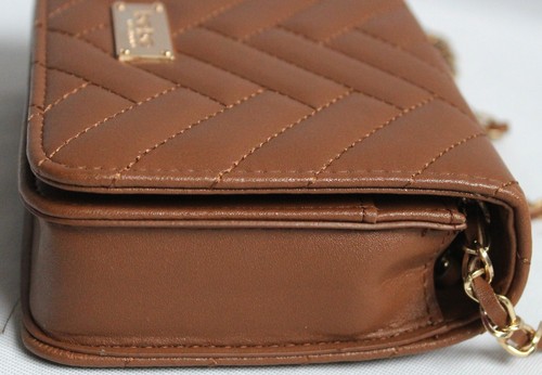 Bebe Los Angeles Sophia Crossbody Small Caramel Purse WBE01-123 Faux Leather - Picture 4 of 9