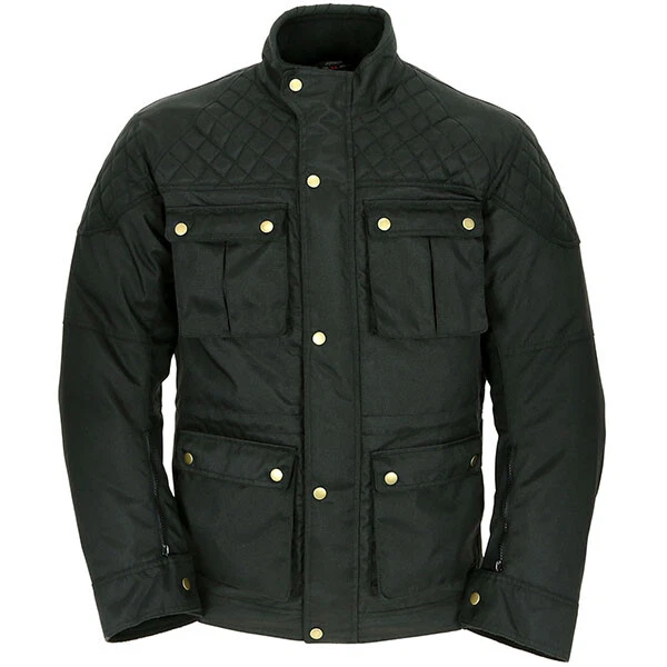 Armr moto Komura Mens Textile Retro Style Casual Waterproof Motorcycle Jacket