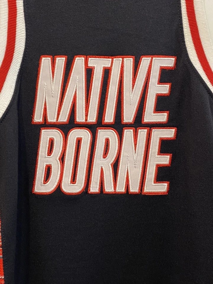 Native Borne 2001 Basketball Jersey We Built This City Embroidered Adult Medium - Image 3 of 4
