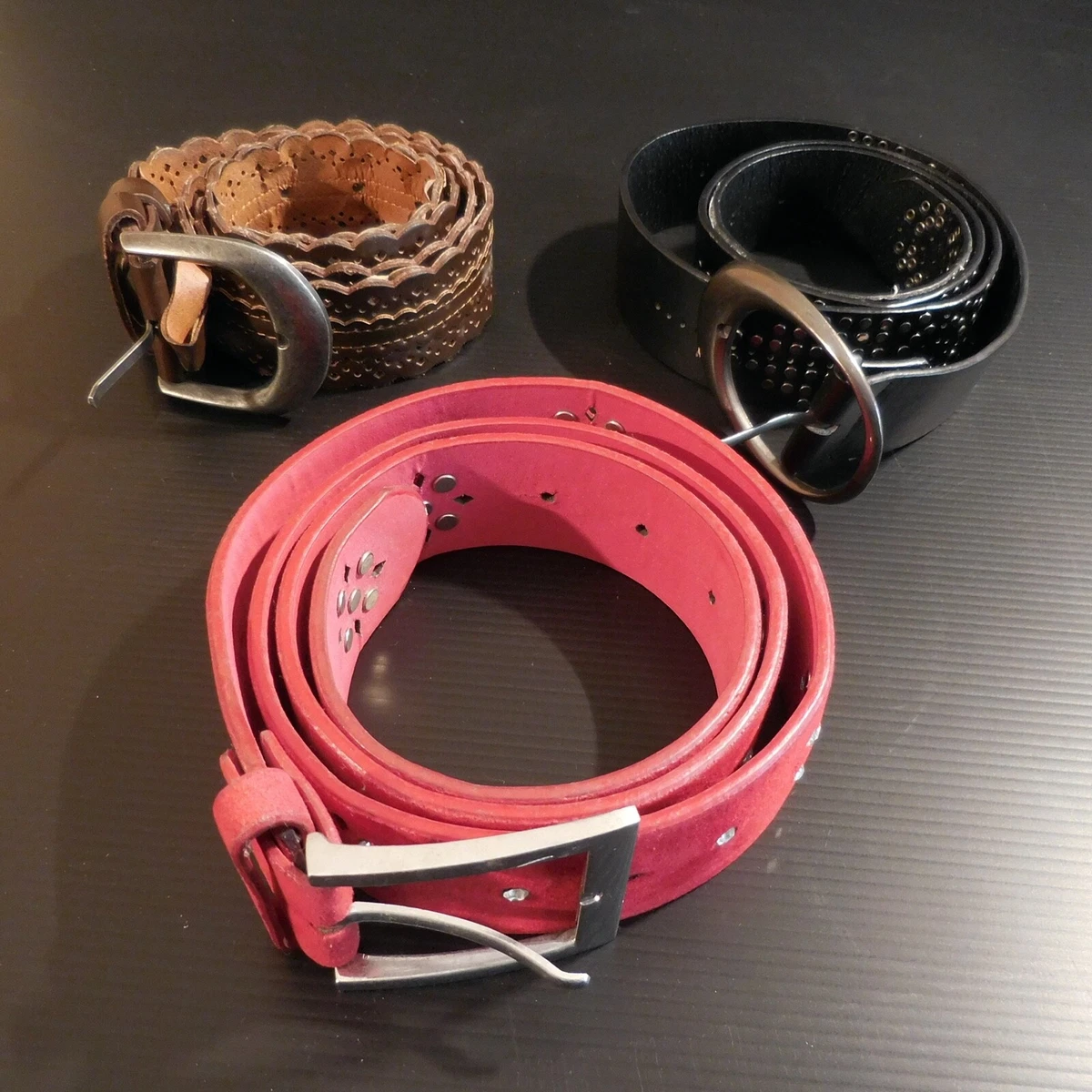 Ceinture rouge clearance vintage