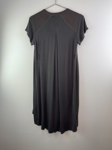 TINY Anthropologie Stone Harbor Gray Shirtdress Embroidered Dress XS - 第 5/8 張圖片