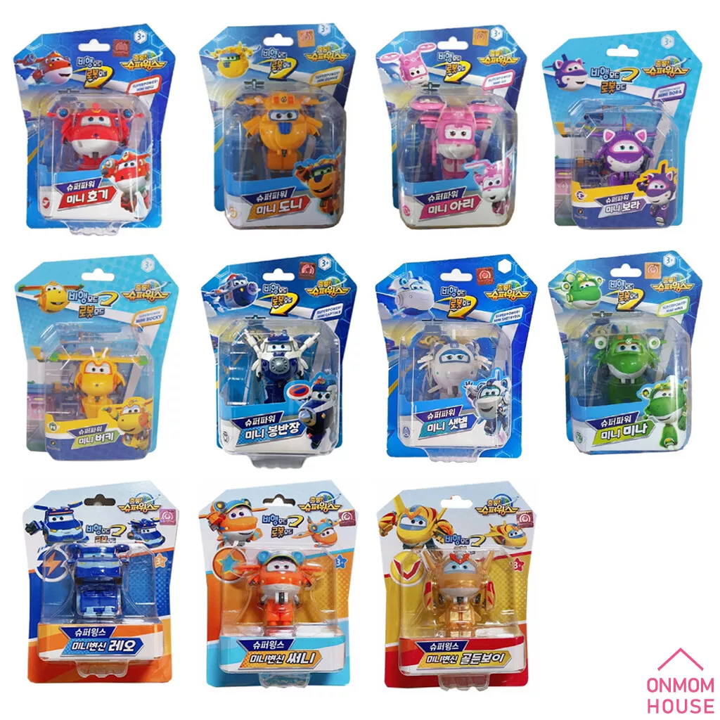 Mini Super Wings Super Power Transformer Robot Action Figure Toy Official 11type