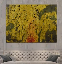 Mark Little original ￼XL￼ Painting 81” X 62”Action Abstract￼, Modern