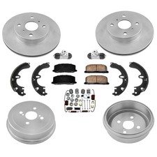 Brake Rotor Drum Shoes Rear Left Right for Toyota Corolla 1988-1992 147599086