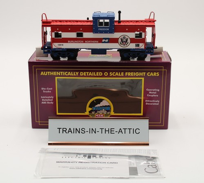 #ad MTH BURLINGTON NORTHERN #12618 EXTENDED VISION CABOOSE O GA 20 91425 NEW IN BOX $72.99