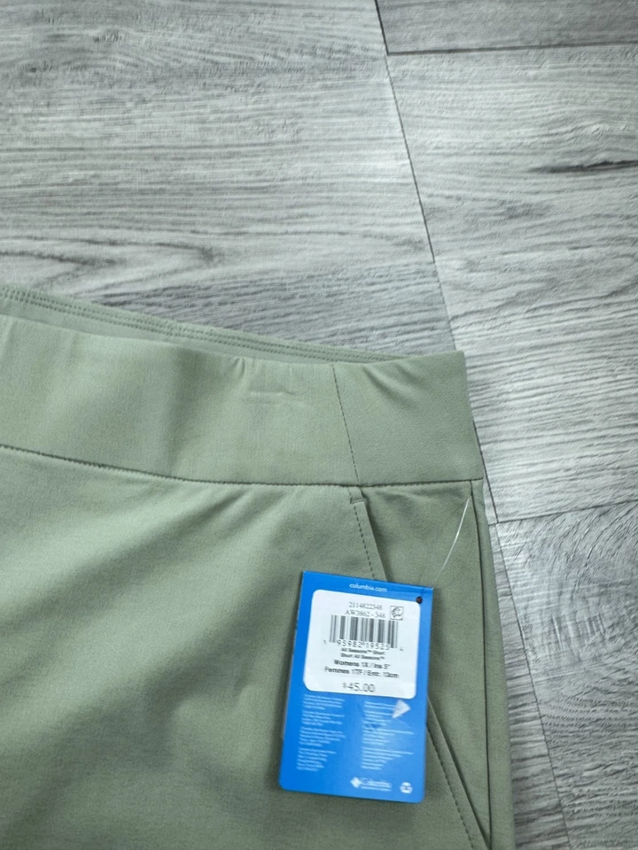 Columbia Shorts Womens 1X Green All Seasons UPF 50+ Stretch Omni Shade UV - Image 3 of 4