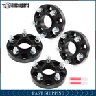 (4) 1 inch 25mm 5x4.5 5x114.3 Wheel Spacers Hubcentric For Honda Civic Accord