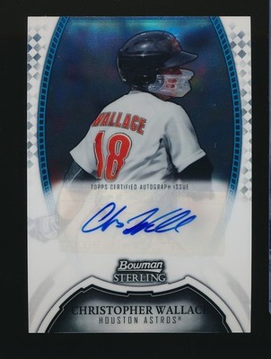 CHRISTOPHER WALLACE   2011 Bowman Sterling Auto #BSP-CW Houston Astros