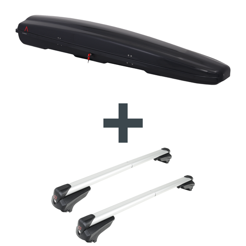 Dachbox G3 Arjes 280 + Dachträger G3 Clop infinity für Peugeot 308 Break III NEU