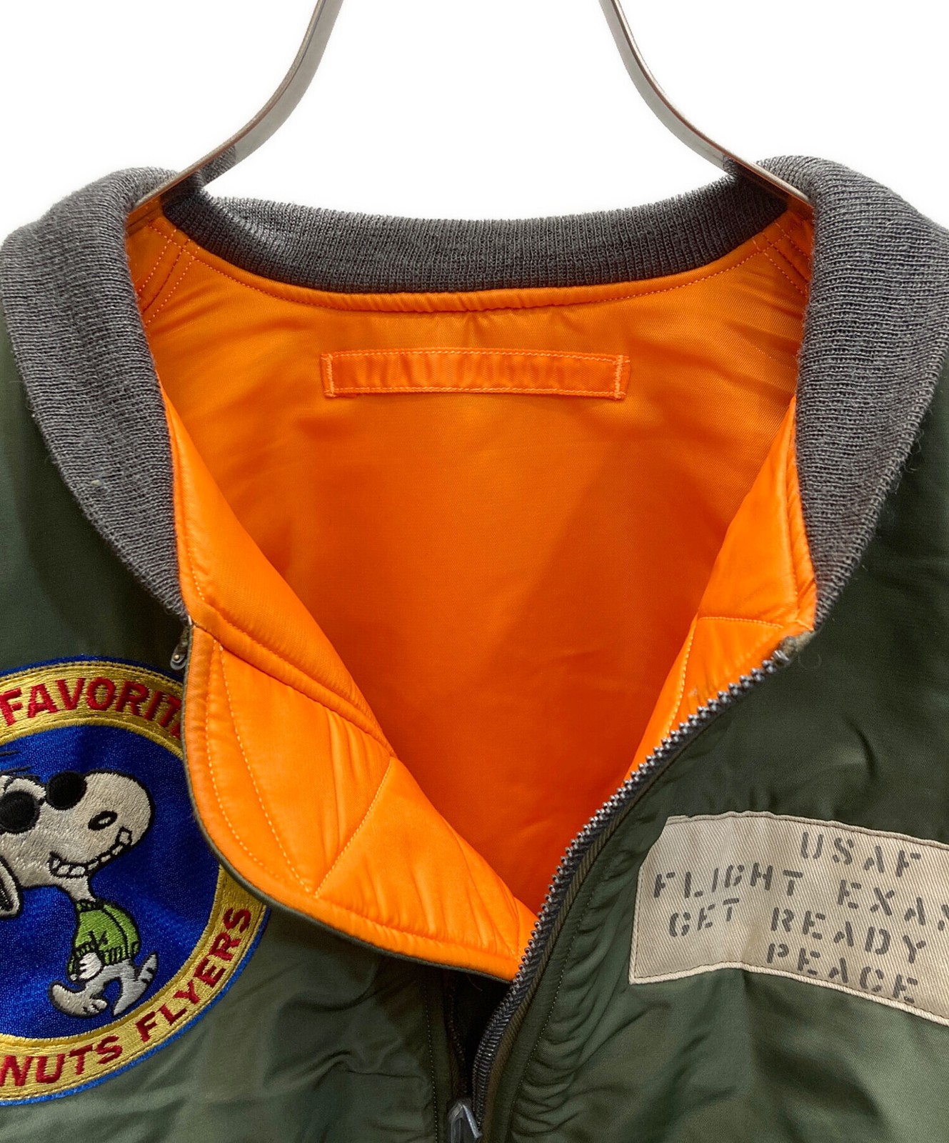 Buzz Rickson’s × PEANUTS MA-1 patch flight jacket… - image 3