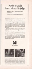 Kodak 1974 Vintage Magazine Ad Science Fair Photography Hairless Mouse