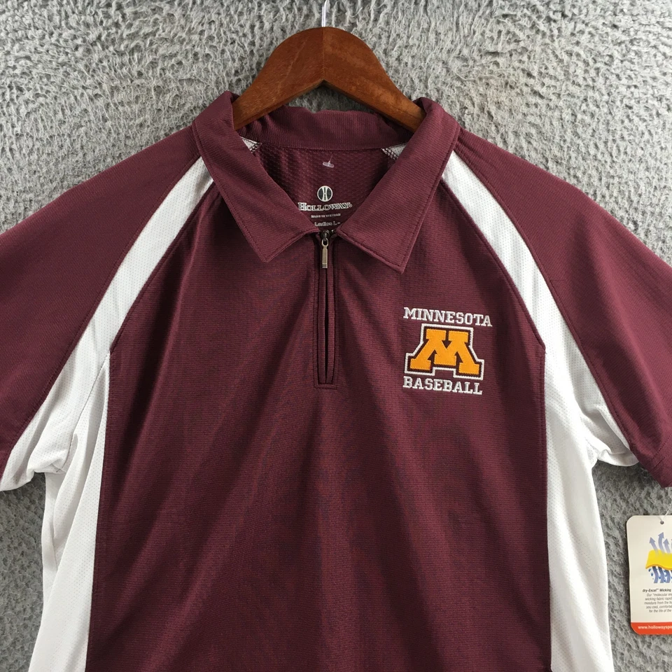 Polo Holloway Mujer Grande Borgoña Cuarto Cremallera Manga Corta Deportes NUEVO Foto 2 de 4