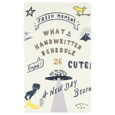 Greeting Life Chalk Boy Planner 2026 B6 Slim Monthly Hardcover White Cd-1410-Cb 