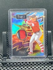 Kristian Campbell RC 2025 Select - Sparks - Patch - Tie-Dye Prizm #5/25  Red Sox
