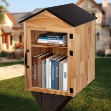 Outdoor Library Book Box, Multipurpose Little Library Box Outdoor