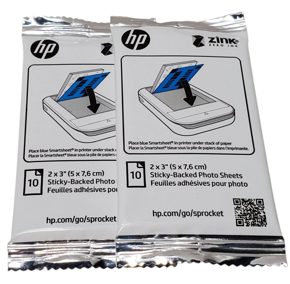 HP Sprocket 2-in-1 Instant Photo Printer Camera White with Extras TESTED - Image 2 of 4