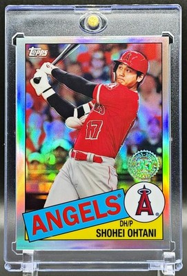 Shohei Ohtani RARE SILVER CHROME COLOR REFRACTOR PARALLEL ANGELS MVP INSERT SP!!