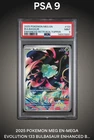 2025 Pokemon Meg EN-Mega Evolution Bulbasaur Enhanced Stamped PSA 9 #133