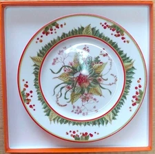 Hermes Pythagore Dessert Plate Tableware Dish Red Berry Dinner Auth New 8.8 in