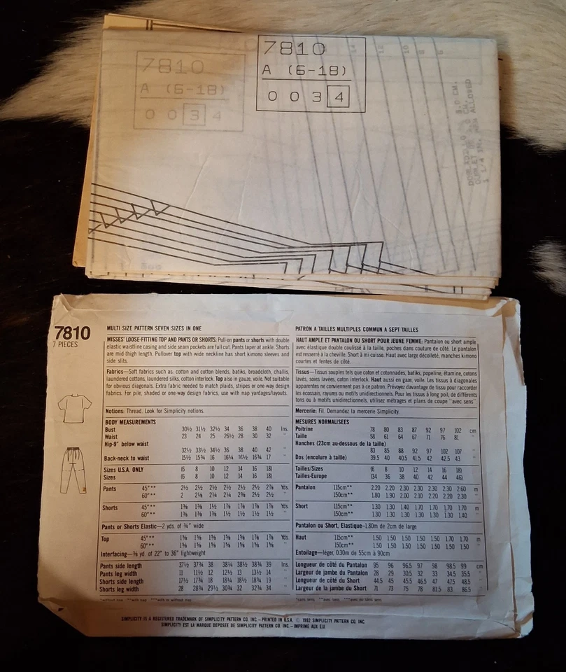 Pantalones cortos Simplicity para mujer talla A 6-18 #7810 1992 es tan fácil sin usar Foto 2 de 2