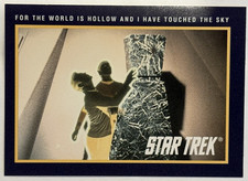Impel 1991 Star Trek For the World is Hollow & I have Touched the Sky Card 205